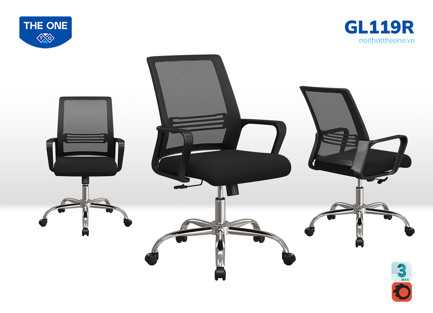 Ghế lưới văn phòng GL119R