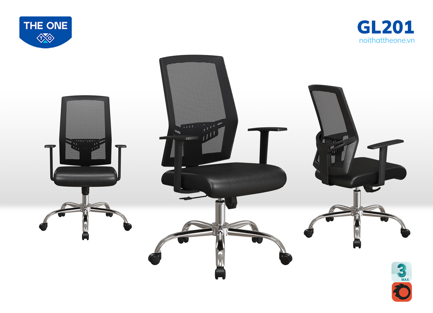 Ghế lưới nhân viên GL201
