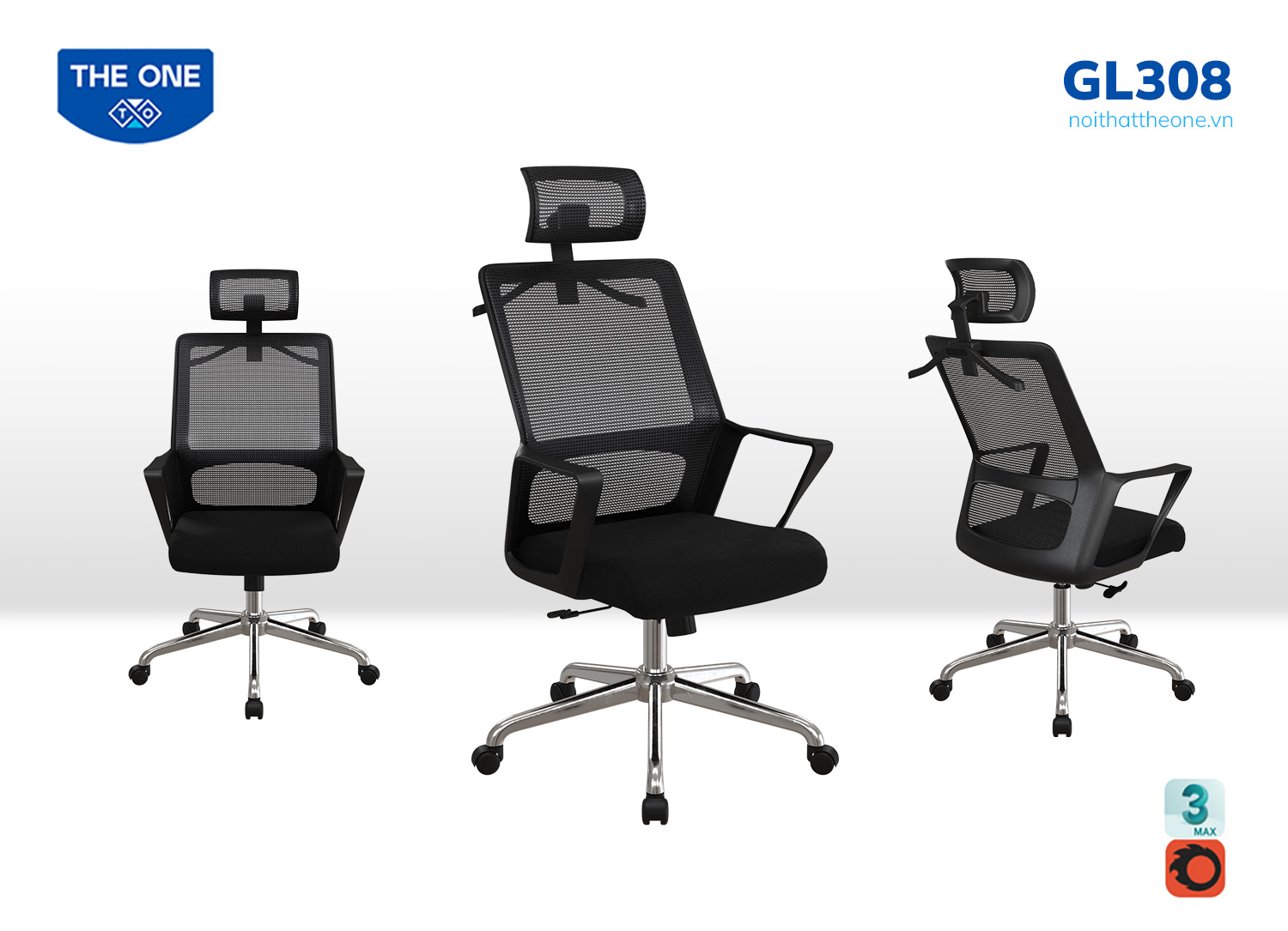 Ghế lưới Hòa Phát GL308