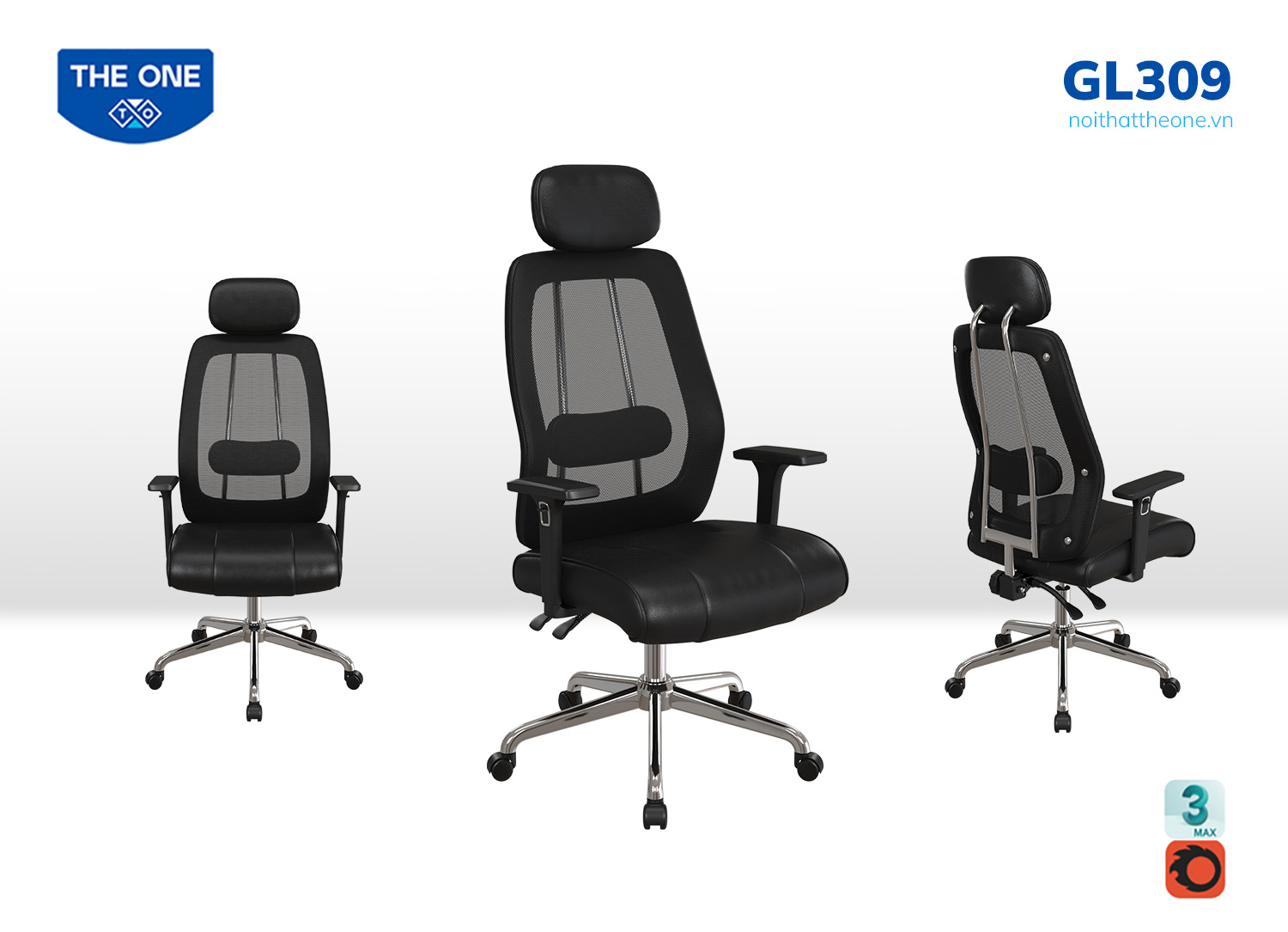 Ghế lưới Hòa Phát GL309