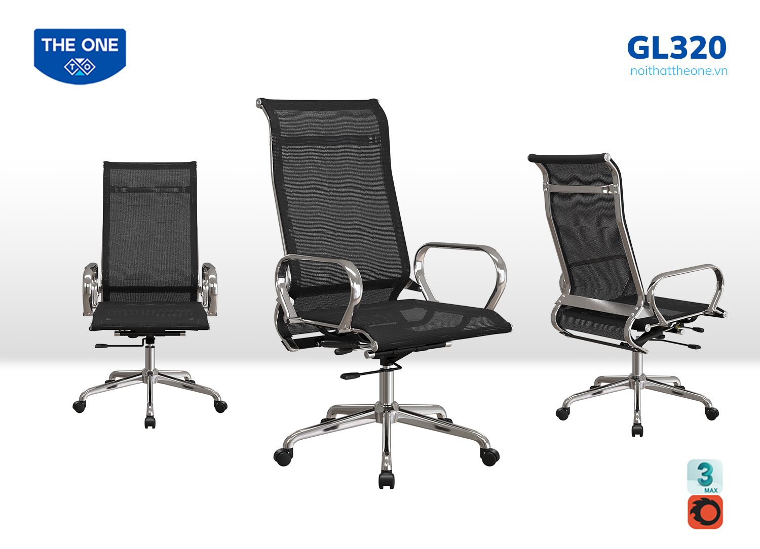 Ghế lưới Hòa Phát GL320
