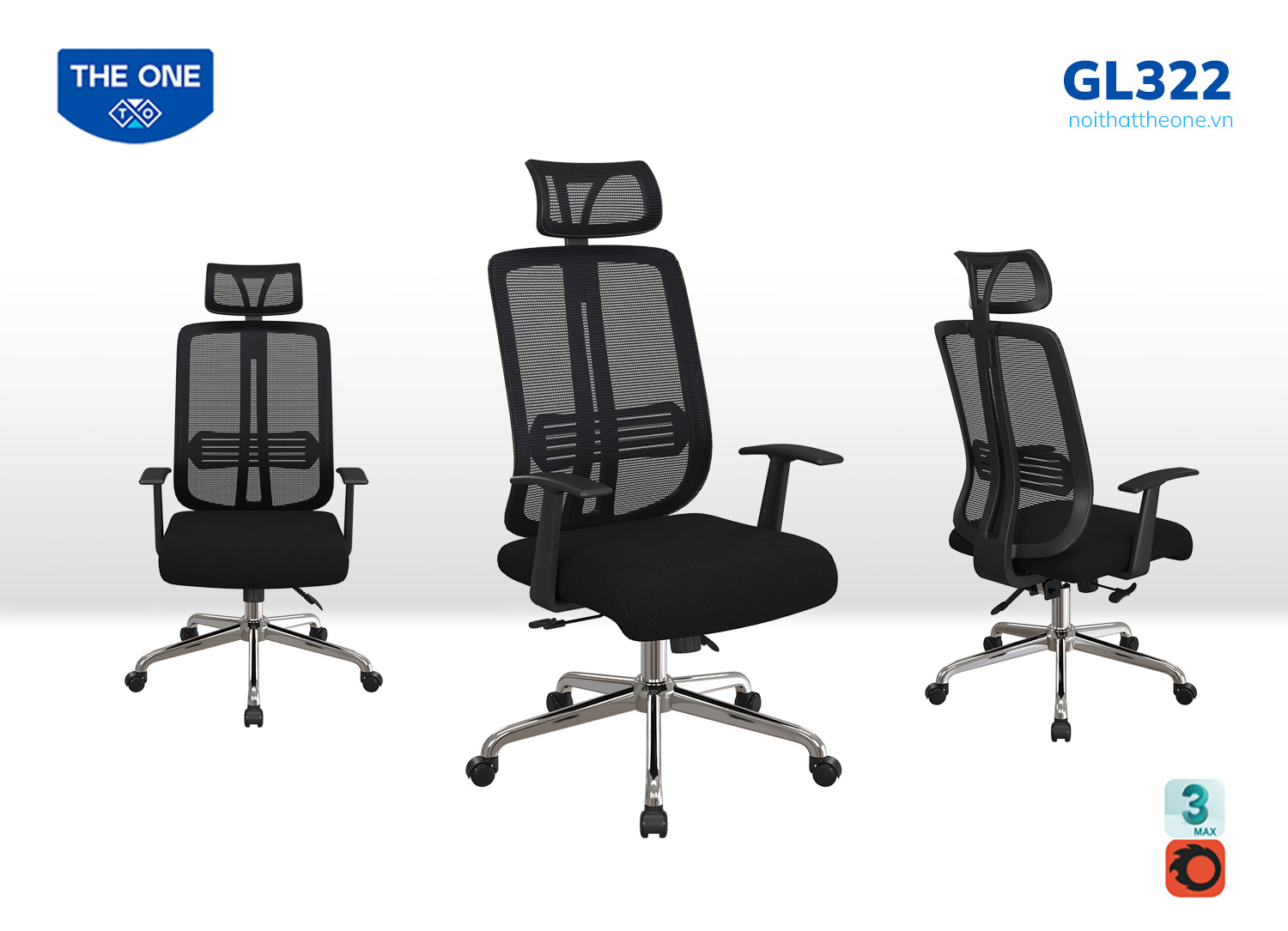 Ghế lưới văn phòng GL322