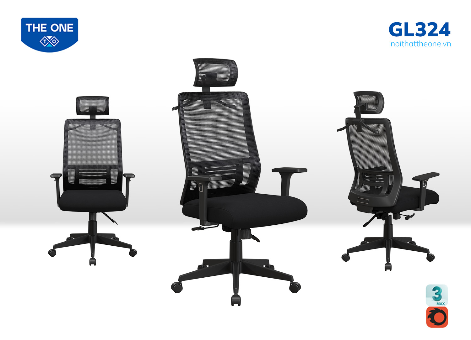 Ghế lưới văn phòng GL324