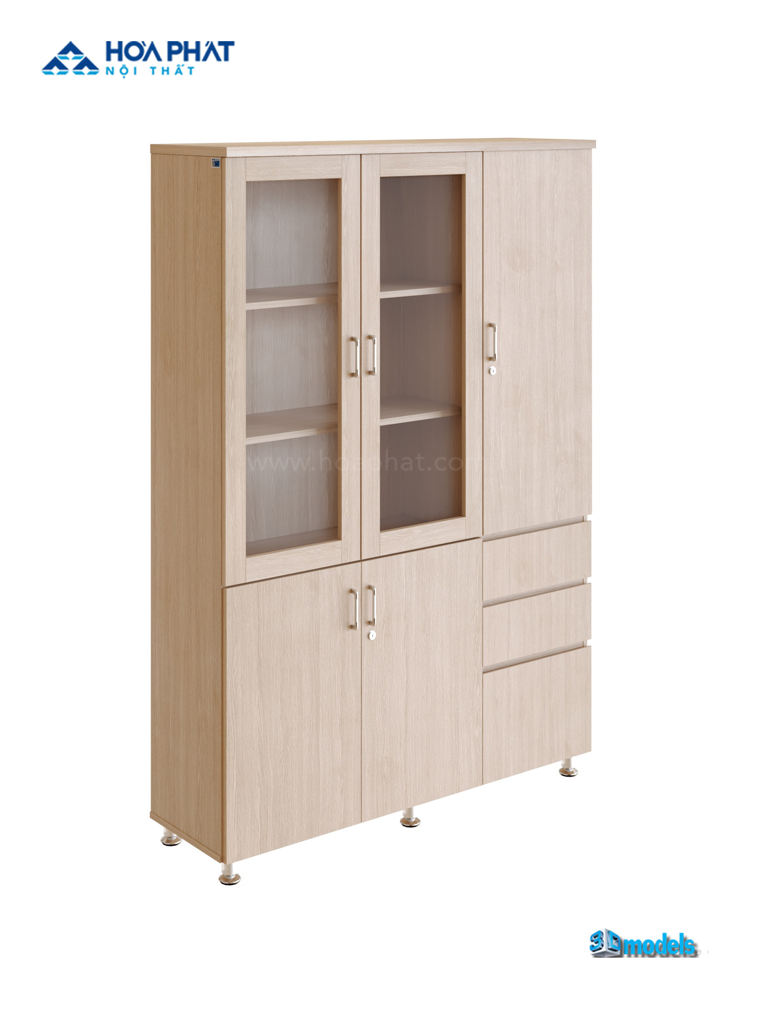 Tủ tài liệu gỗ HR1960-3B