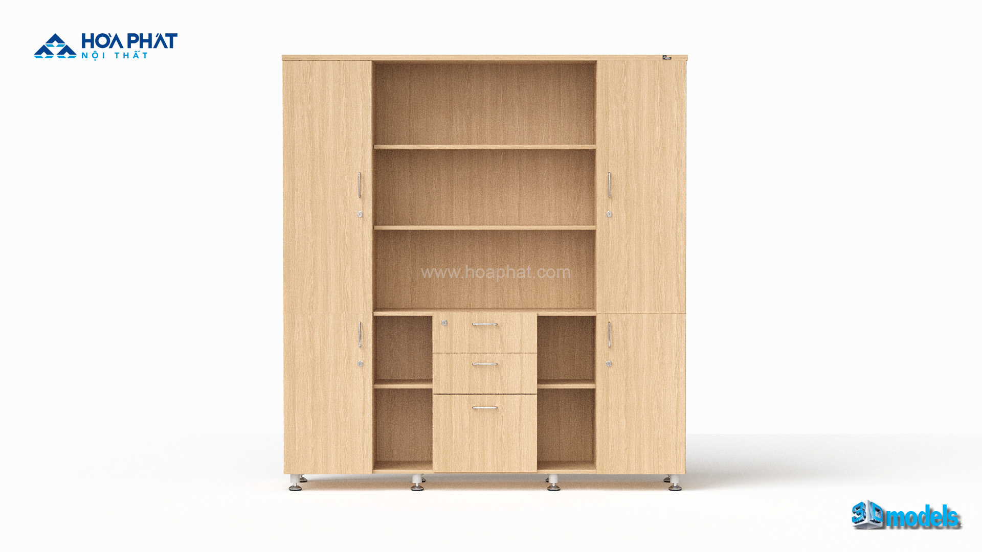 Tủ tài liệu gỗ HR1960-3K