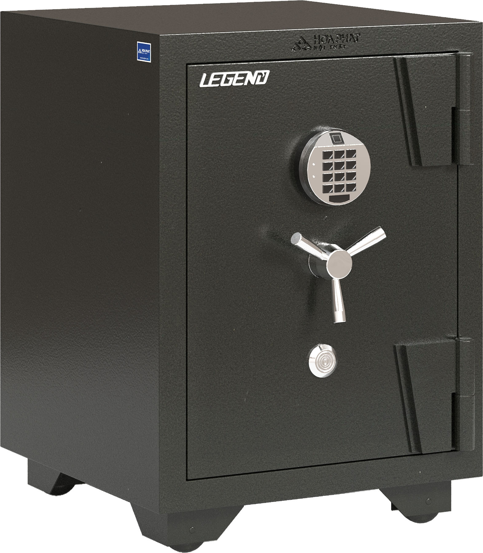 Két sắt Legend lắp khóa điện tử tích hợp vân tay LG118K1DT