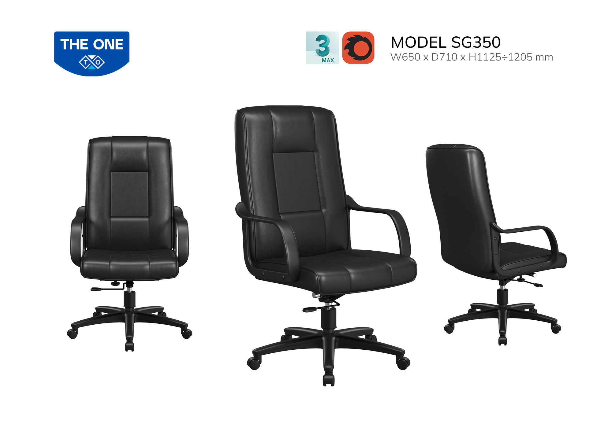 Ghế da trưởng phòng SG350